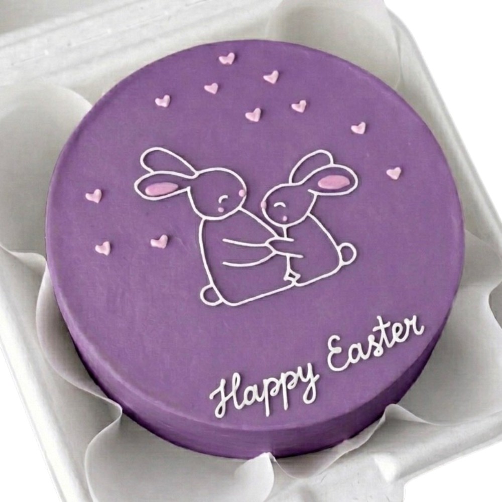 Purple Easter Bento Cake